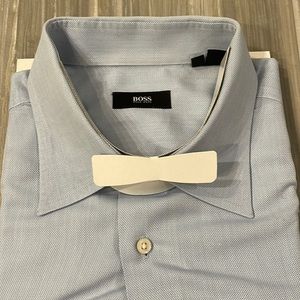 Hugo Boss long Sleeve blue formal button down shirt